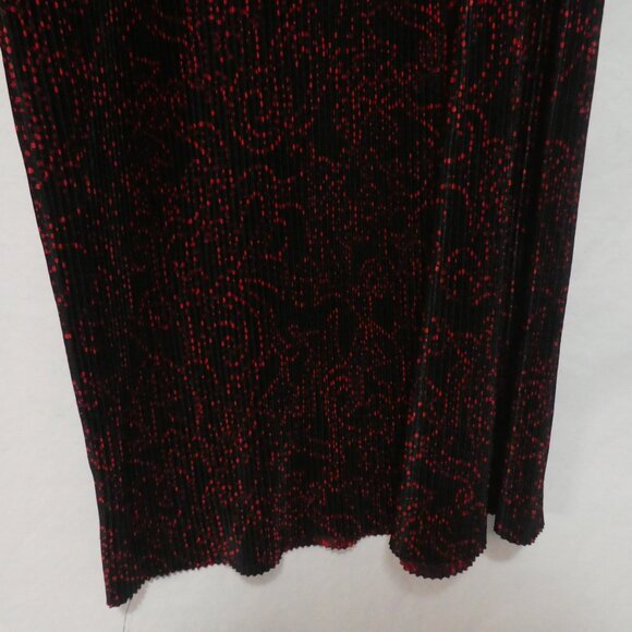 Handmade Red and Black Wide Leg Lounge Pants | 19 inch waist measured - Picture 9 of 16
